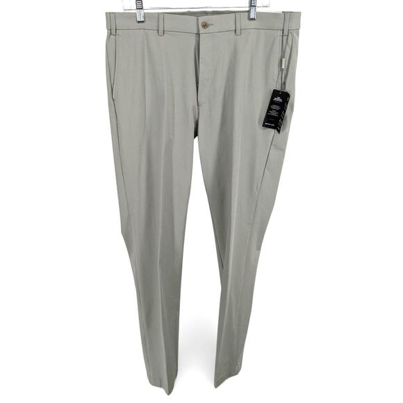 Michael Kors Men's Classic Fit Performance Stretch Dress Pants Green 36 x 32 - Picture 6 of 7